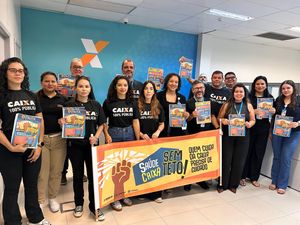 Atos 25 de julho na Caixa