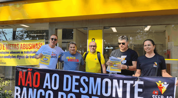 Sindicato dos Bancários do Acre participa do Dia Nacional de Luta no BB