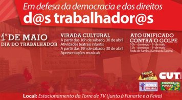 Virada Cultural nas comemorações do 1º de Maio