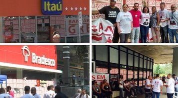 Greve é reforçada com ato público no Setor Comercial Sul