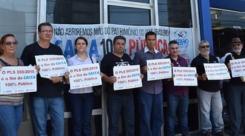 Dia Nacional de Luta em Defesa da Caixa 100% Pública e contra o PLS 555/2015