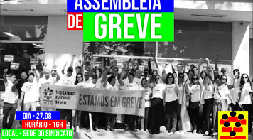 Sindicato convoca assembleia de greve