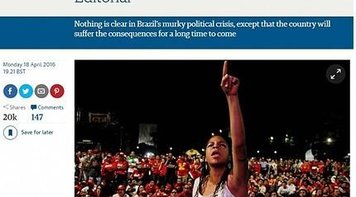 Diferente da mídia brasileira, imprensa internacional condena o golpe