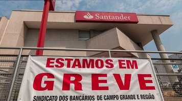 100% das agências do Santander estão fechadas em Campo Grande