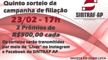 Campanha de Sindicalização e Atualização Cadastral Sintraf/AP