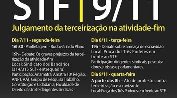 CUT realiza vigília nesta quarta (9) contra ameaça de escravidão