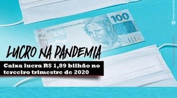 Caixa lucra R$ 1,89 bilhão no terceiro trimestre em plena pandemia