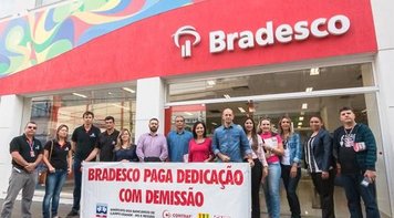 Sindicato paralisa agência Centro do Bradesco em Campo Grande-MS