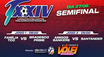 Semifinais do Futebol e Torneio Feminino de Vôlei movimentam o Clube Campestre neste sábado (27)