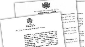 Após pedido do sindicato, cidades do interior do MS suspendem atendimento dos bancos