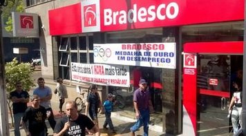 Manifesto atrasa abertura do Bradesco em Dourados-MS