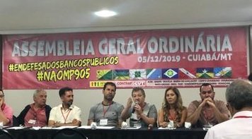 Diretores do Sindicato participam de Assembleia da Fetec-CN em Cuiabá