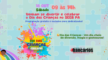 Dia das Crianças no Sindicato: um dia cheio de magia, diversão e gostosuras!