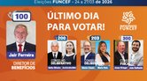 Hoje é o último dia para votar nas Eleições Funcef 2026