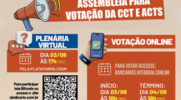 Sindicato convoca bancários para assembleia que vai deliberar propostas dos bancos