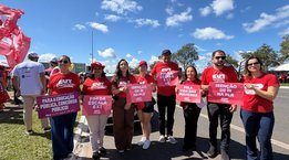 Bancários e bancárias do Pará fortalecem Marcha da Classe Trabalhadora em Brasília