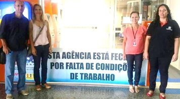 SEEB-CGMS fecha PAB do Itaú da Santa Casa por falta de condições de trabalho