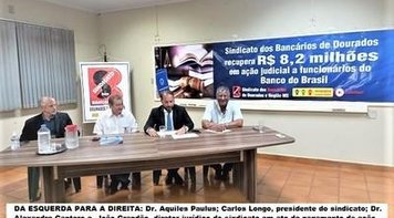 Sindicato recupera 8,27 milhões a bancários do Banco do Brasil