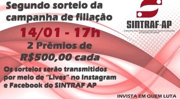 Campanha de Sindicalização e Atualização Cadastral Sintraf/AP