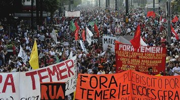 'Fora, Temer' invade SP. CUT avisa que país vai parar dia 22