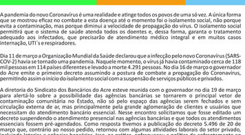 Carta aberta ao governador do Estado do Acre 