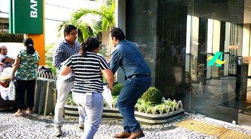 Presidente da AEBA agride funcionários do Sindicato na matriz do Banco da Amazônia 