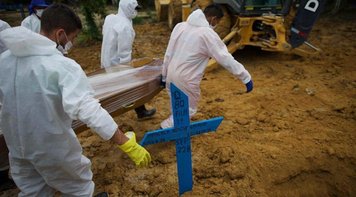Brasil tem pior domingo da pandemia, fechando a semana com mais mortes