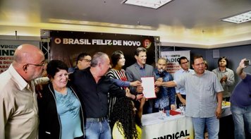 Em defesa de emprego, direitos e democracia, CUT e centrais apoiam Haddad