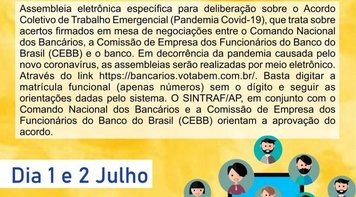 Assembleia Eletrônica Específica do Banco do Brasil