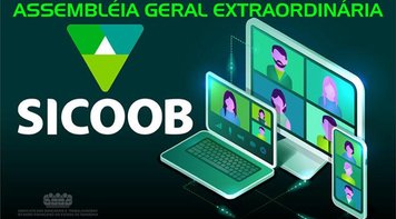 Edital de assembleia geral extraordinária do Sicoob 