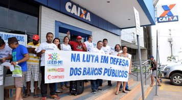Seeb/MT intensifica Campanha "Vermelho de Raiva" em defesa da Caixa 100% pública