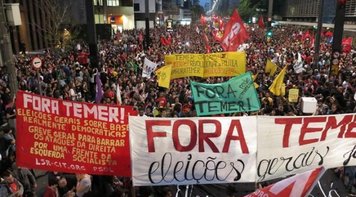 Ato histórico na Avenida Paulista reúne 100 mil pessoas contra Temer