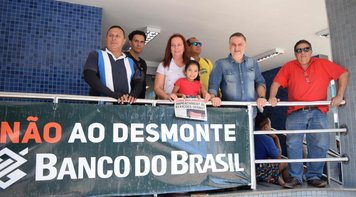 Sindicato dos Bancários de Mato Grosso protesta contra reestruturação do BB