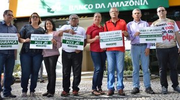 Ato denuncia o desrespeito no Banco da Amazônia por trás das câmeras