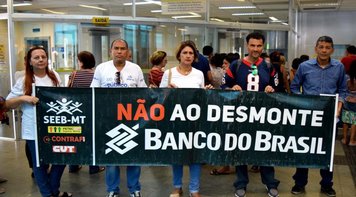 BB: Seeb/MT realiza panfletagem e reuniões em defesa das empresas públicas