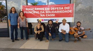 Em ato, bancários DF cobram do BB abertura de negociação sobre a Cassi