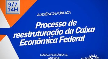 Presidente da Caixa será ouvido em audiência pública, nesta terça-feira (09)