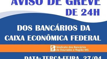 Aviso de Greve dos Funcionários da Caixa Econômica Federal