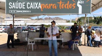 Ato na Matriz convoca empregados para a defesa do Saúde Caixa para todos