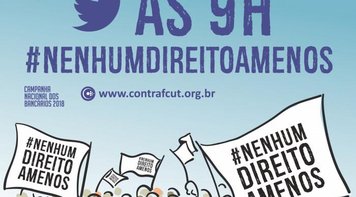 Bancários de todo o país promovem twittaço por Nenhum Direito a Menos