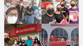 Santander amanhece com paralisações e protestos contra terceirização no Centro-Norte e em todo o país