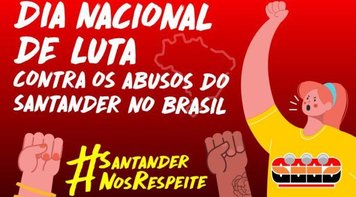 Bancários em Rondônia protestam contra abusos do Santander no país