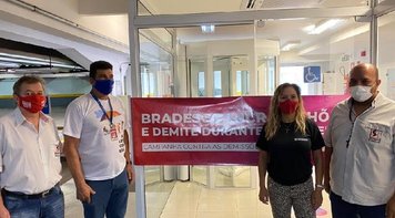 Na Luta Contra as Demissões bancários de Dourados e Campo Grande fecham Regional do Bradesco no MS