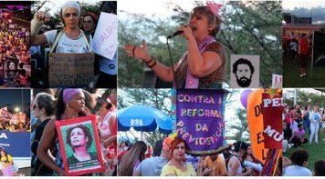 Sindicato protesta contra a violência e em defesa dos direitos da mulher