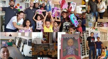 Natal: Sindicato faz a alegria de 120 crianças da comunidade de São Sebastião
