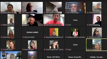 Live reúne dirigentes das bases da Fetec-CUT/CN para organizar campanha de Fabiana Uehara ao CA da Caixa