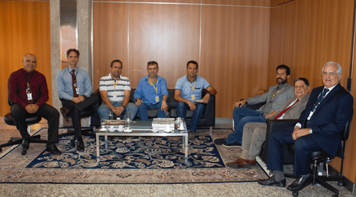 Dirigentes do Sindicato e da Fetec-CUT/CN  fazem visita à diretoria da Poupex