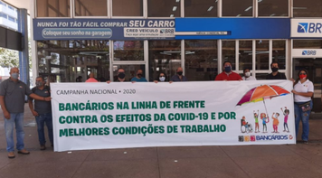 Campanha Nacional dos Bancários 2020 toma as ruas de Brasília