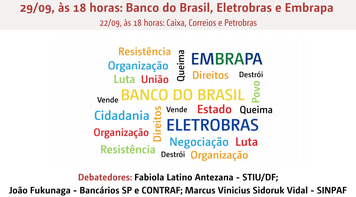 Terça 29 às 18h tem ao vivo ciclo de debates sobre desafios nas estatais, com foco no BB, Eletrobras e Embrapa