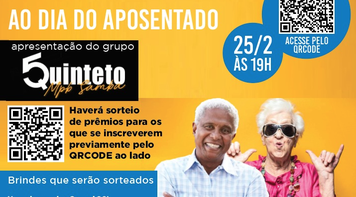 Live do Dia dos Aposentados nesta quinta (25) tem música e premiações, às 19h